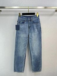 Women's Jeans 2024The Are A Straight Loose Version Of The High-waisted Hip-lifting Design With Higher Air Conditioner