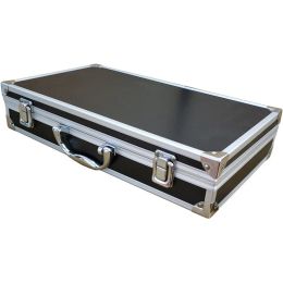 Tool Box 30x17x8cm Aluminium Portable Instrument Box Storage Case with Sponge Lining Handheld Impact Resistant Tool Case