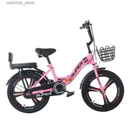 Bikes Ride-Ons 18/20/22 Inches Folding Children Bicycle Mountain Bike Comfortable Saddle For A Long Time And Not Tired Enjoy Outdoor Cycling L47