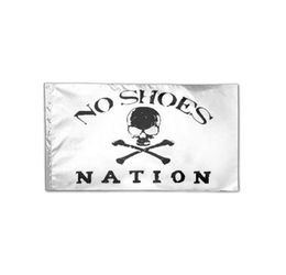 3x5 Ft White No Shoes Nation Flag 3x5ft Printing Polyester Club Team Sports Indoor With 2 Brass Grommets4967781