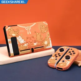 Accessories GeekShare Cute Tiger Nintendo Switch Shell Joycon Split Soft TPU Protective Case For Nintendo Switch 2022 New NS Accessories