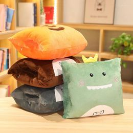Pillow Air Conditioning Blanket Cartoon Quilt Dual Use Three In One Can Be Used For Office Nap
