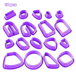 ZENRA Soft Pottery Polymer Clay Cutter Pottery DIY French Earrings Cutting Dies for Earring Jewelry Pendant Making Mold