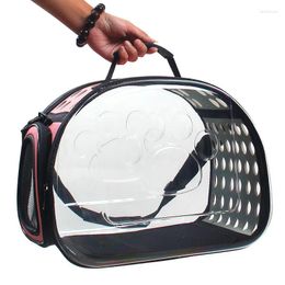 Cat Carriers Transparent Backpack Pet Travel Bag Outdoor Fashion Basket Space Foldable And Breathable