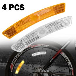 4pcs Bike Spoke Reflector Mountain Bike Steel Rim Spoke Reflectors Bicycle Parts Fish-shaped Steel Rim Spoke Reflectors Parts