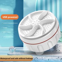 Machines Mini Washing Machine USB Rotating Turbine Portable Washing Machine For Socks Underwear Wash Dishes For Travel Home Business Trip