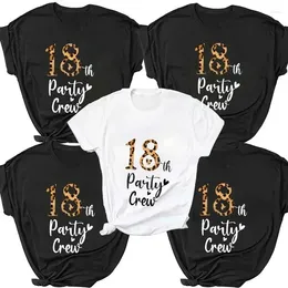 Women's T Shirts Clothes For Women Party Crew Graphic Short Sleeve Happy Birthday Gift T-Shirt Oversized Shirt Tees Top