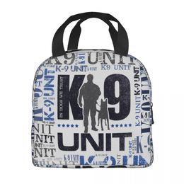 K9 Unit Dog Lunch Box Belgian Malinois Warm Cooler Thermal Food Insulated Lunch Bag for Women Kids School Work Picnic Tote Bags