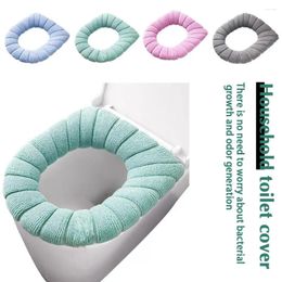 Toilet Seat Covers Winter Warm Cover Mat Bathroom Pad Thicker Accessories Soft Washable Handle With Warmer Cushion Closesto G9D8