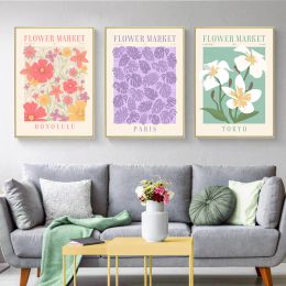 Picasso Matisse Yayoi Kusama Bauhaus Wall Art Flower Market Posters Prints Canvas Painting Nordic Picture Living Room Home Decor