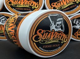 Suavecito Pomade Hair Gel Style firme hold Pomades Waxes Strong hold restoring ancient ways big skeleton hair slicked back hair oi6661941