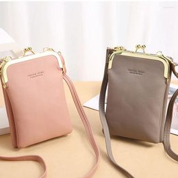 Shoulder Bags 2024 Fashion Small Crossbody Women Mini Matte Leather Messenger Bag Clutch Ladies Phone Purse Handbag
