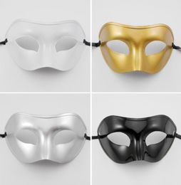 Masquerade Mens Masks Halloween Christmas Masquerade Masks Venetian Dance party Mask Men mask 4 Colours MOQ100PCS1305598