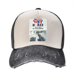 Ball Caps D-Day 6 June 80th Anniversary Gift Cool A Washed Baseball Cap Hat