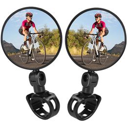 1PCS Universal Bicycle Rearview Mirror Adjustable Rotate Wide-Angle Cycling Rear View Mirrors For MTB Road Bike Accessories