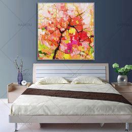 Handpainted Modern Abstract Acrylic Colour Oil Painting On Canvas Abstract Contemporary Artwork Wall For Home Decor