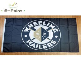 ECHL Wheeling Nailers Flag 35ft 90cm150cm Polyester Banner decoration flying home garden Festive gifts9035610