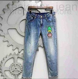 Pantaloni per jeans maschile 2024 pantaloni elastici, morbidi e comodi a corto di materiale sottile medio 0o22 9e11