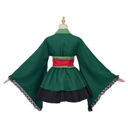 Roronoa Cosplay Costume Anime Halloween Outfits One Kimono Piece Robe Cloak Belt Full Suit Outfit for Woman Men