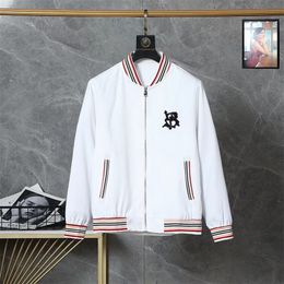 men hoodie classic casual brand jacket shirt Double woven material Bomber jackets Arm pocket decoration asian size v-neck spring coat