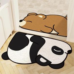 Carpets PVC Wire Ring Door Mat Cartoon Shape Scraping Sand Dust Removal Outdoor Doormat Non-slip Wear-resistant Entry