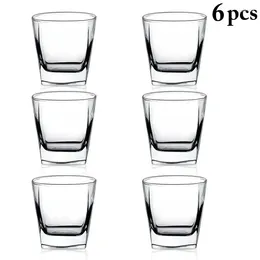 Wine Glasses 6pcs Heat-resistant Glass Cup Beer Espresso Coffee Set Handmade Mug Tea Whiskey Cups Drinkware