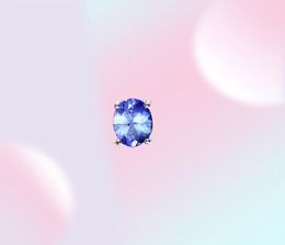 Jewelry 1ct Genuine Tanzanite Stud Earrings 925 Sterling Silver for Women Gemstone Korean Earings Fashion 2839926