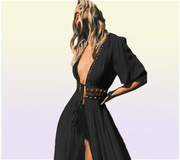 Ladies Women Sexy Coverups Bikini Cover Up Beach Dress Robe Swimwear Chiffon Beachwear Bathing Suit Summer Holiday Kimono Cardiga1138290