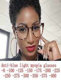 Sunglasses Anti Blue Light Cat Eye Ladies 2021 Prescription Myopia Glasses Women Magnifying Computer Frame AntiFatigue Eyewear NX2297556