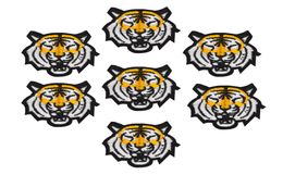 10 pcs Tiger patches animal badge for clothing iron embroidered patch applique iron sew on patches sewing accessories for clothes1120839