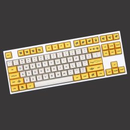 Accessories 140 Keys/set Angel Or Devil Theme Keycap For MX Switch Mechanical Keyboard PBT 5 Sides Dye Subbed Bee Key Caps XDA Profile