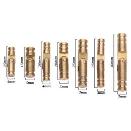 10Pcs Barrel Hinges Cylindrical Hidden Jewellery Box Connector Concealed Invisible Brass Door Hinges for Furniture Hardware