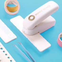 Punch Hole Puncher Washi Tape Paper Tape Hole Punch LooseLeaf Paper Hole Reinforcement Diy Scrapbooking Sticker Label Stationery