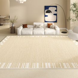Modern Minimalist Carpets for Living Room Wabi-sabi Style Plush Rug Fluffy Soft Bedroom Decor Carpet Large Area Thick Floor Mat