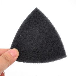 90MM Triangle Flocking Industrial Polishing Scouring Pads Brushed Cloth Cleaning