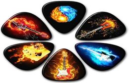 6PCS Celluloid 071mm Colorful Guitar Picks Unique Guitar Gift For Bass Electric Acoustic Guitars6395855