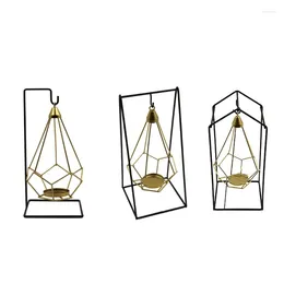 Candle Holders W3JA Gothic Candlestick Holder Geometric Unique Halloween House Decorations