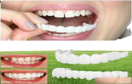 iced out Grillz Body Jewellery JewelryupperLower Cosmetic Denture Polyethylene Grills Fake Tooth Er Simation Teeth Whitening Dental5309022