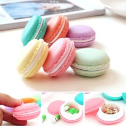 7pcs Portable Candy Colour Mini Cute Macarons Jewellery Ring Necklace Carrying Case Organiser Storage Box