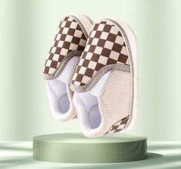 Baby Shoes Classical Checkered Toddler First Walker Newborn Baby Boy Girl Shoes Soft Sole Cotton Casual Sports Infant Crib Shoes5030541