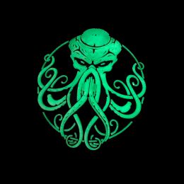 Cthulhu Awakens Lovecraft Cthulhu Game Morale Badge Fish Monster Glow PVC Patches Emblem Tactical Accessory Backpack Sticker