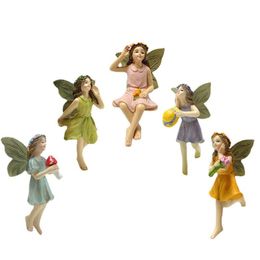 Fairy Garden - 5pcs Miniature Fairies Figurines Accessories for Outdoor Decor