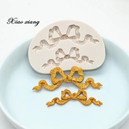 Baking Moulds Lace Bow Bowknots Shape Cake Mould Chocolate For The Kitchen Tools DIY Sugarcraft Decoration