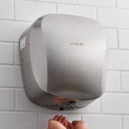 Dryers AIKE Air Tank Heavy Duty Automatic Hand Dryer HEPA Filter UL Approved 1450W Brushed Stainless Steel Finish Hand Drying Machine