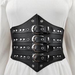 Belts European And Four Breasted Decoration For Women With Wide Waist Closure Skirt Shirt Elastic Waistband Wit