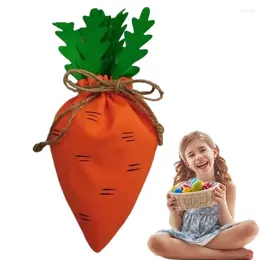 Christmas Decorations Easter Carrot Bags Gift Treat Portable Drawstring Party Favour Bag For Birthday Parties Wedding