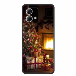 Christmas Cover For Motorola Moto G84 5G G54 G14 Cases G13 G23 G53 G73 G72 E13 Soft TPU Silicone Back Cover for Moto Edge 40 Pro