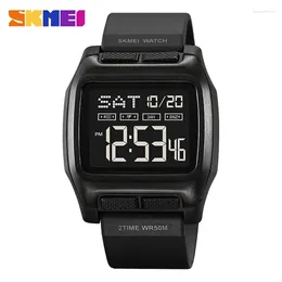 Wristwatches SKMEI 2193 Sport Clock Reloj Hombre Digital Wristwatch Mens Japan Back Light Display Movement Countdown Waterproof Men Watches