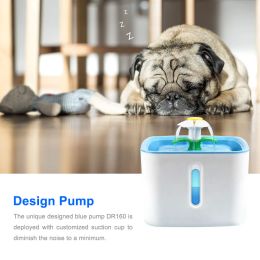 Automatic Cat Dog Pet Water Fountain Pet Bowl Cat Drinking Flower Water Dispenser Petsafe Drink With Philtres Pet Water Fountain