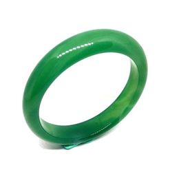 Chinese Natural Green Jade Bracelet Temperament Jewelry Gems Accessories Gifts Whole Bangle Women Real Jade Bracelet CX2007023046373